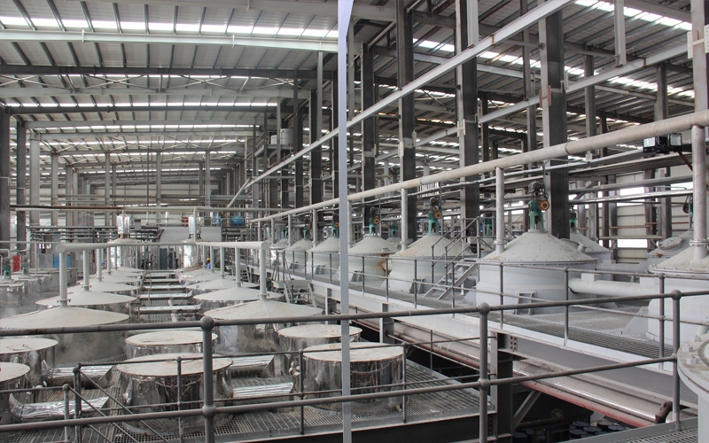 Sebacic acid production refinery (castor oil)