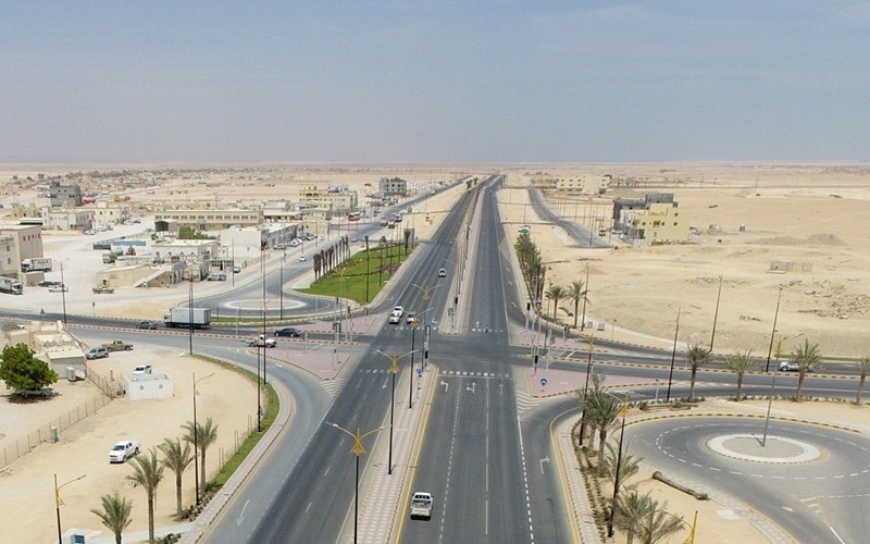A single and double road network